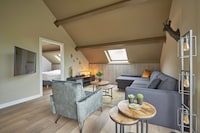 Modernes Apartment mit Mikrowelle