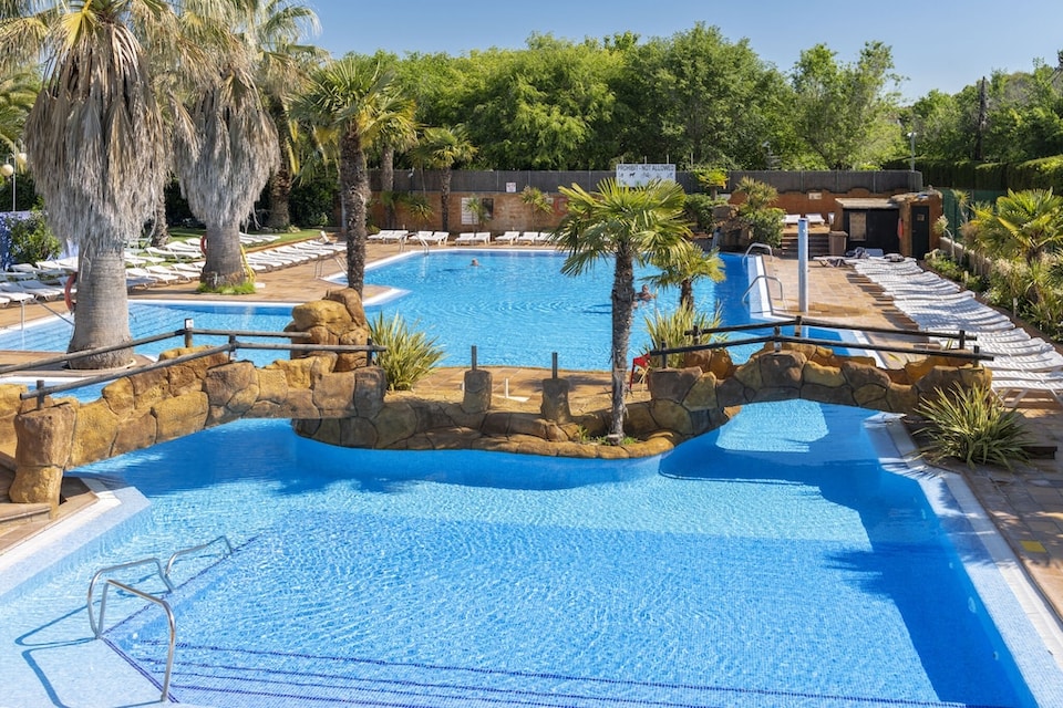 Cabaña en Camping Solmar con terraza, Blanes