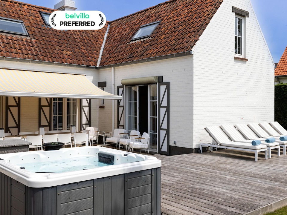 Luxevilla in Sint-Idesbald met jacuzzi, Koksijde