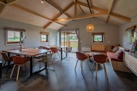 Lodge in Drenthe met uitzicht veranda