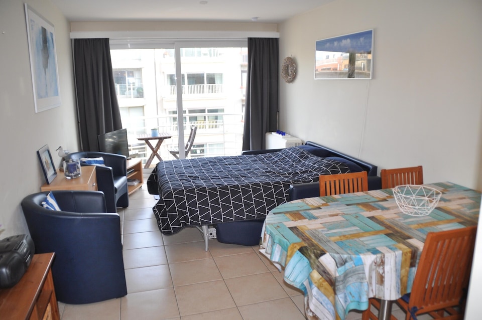 Estudio en St-Idesbald con Balcón Vista Mar, Koksijde