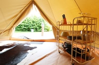 Glamping in Friesland bij natuurgebieden