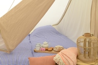 Zelt-Lodge mit privater Küche und Bad