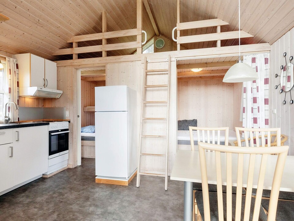 Cabin in camping resort near beach