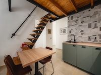Apartment mit gemütlichem Schlafzimmer