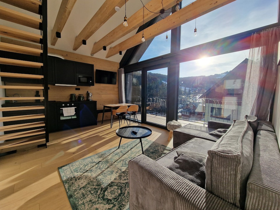 Apartamento en Krkonoše con vistas a montañas, Pec pod Sněžkou 1