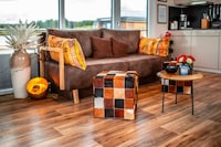 Drijvend huis bij Bärwalder See
