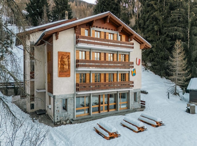 Chalet met prachtig uitzicht op de bergen
