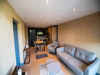 Milieuvriendelijk huisje met uitzicht op de bergen