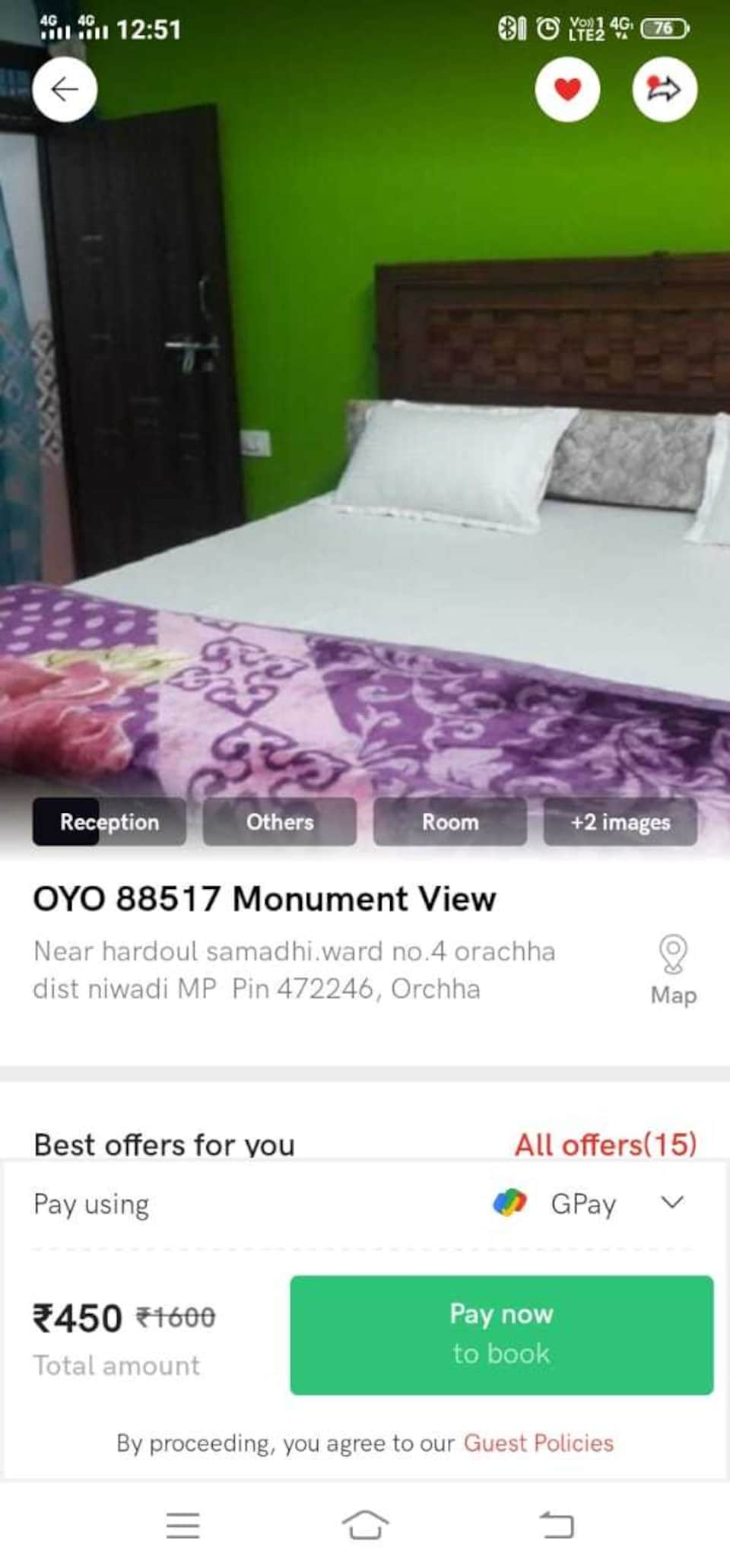 OYO 88517 Monument View, Orchha, Orchha