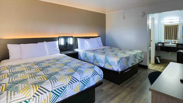 2 Full Beds | Mini Fridge