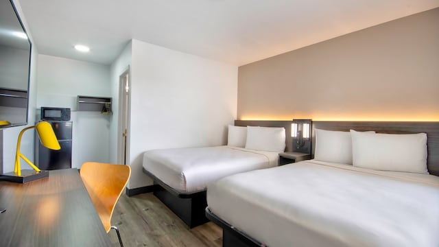 2 Full Beds | Mini Fridge