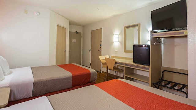 2 Full Beds | Mini Fridge