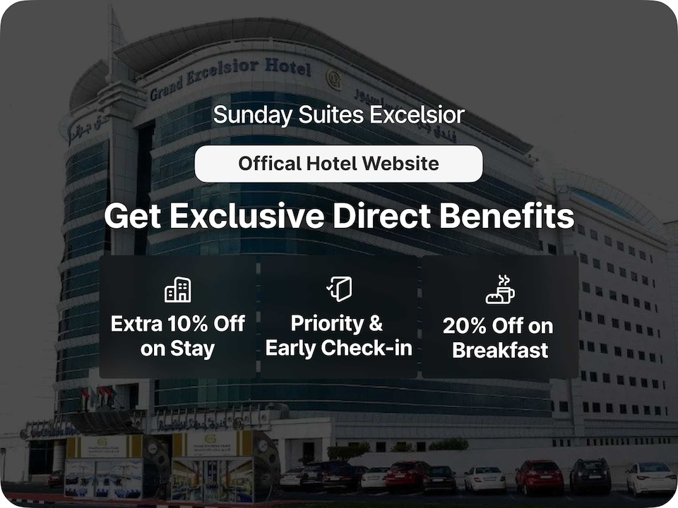 Sunday Suites Excelsior Hotel Deira (formerly Sheraton Deira), Bur Dubai, Dubai