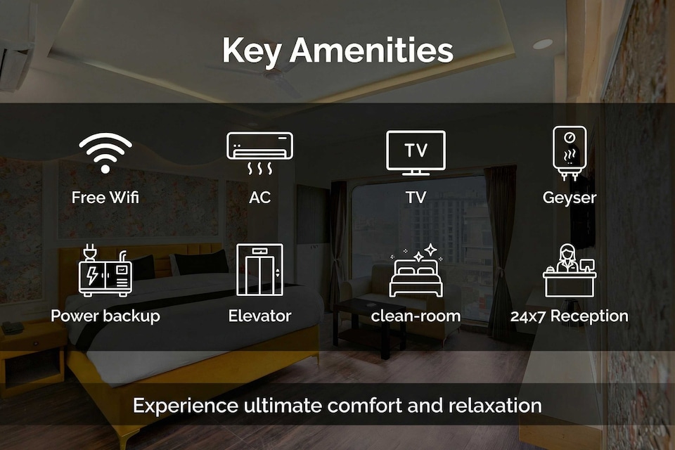 Palette Hotel and Resorts Patrakar Colony Formerly Shree Maruti Tower, Civil Lines - High Court, Prayagraj