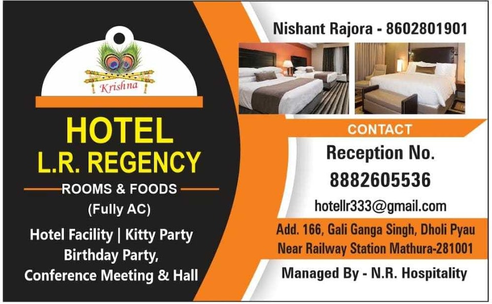 OYO Flagship 30884 NR Hospitality, Railway Station Mathura, Mathura